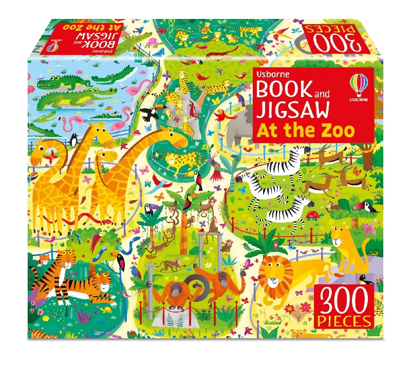 Educational games Usborne Book and Jigsaw At the Zoo (300 Pieces)