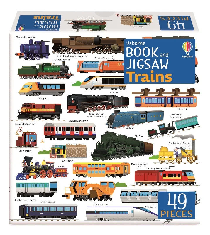 Addictive games Usborne Book and Jigsaw: Trains