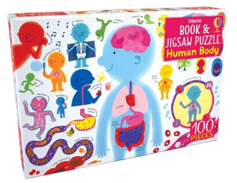 Age-appropriate puzzles Usborne: Book & Jigsaw - Human Body