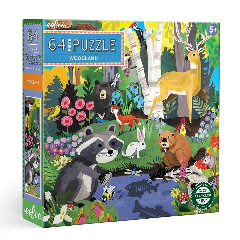 Intricate puzzles Woodland - 64 Piece Jigsaw Puzzle
